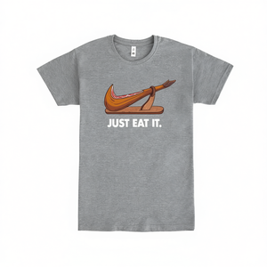 T-shirt Just Eat IT in cotone grigio, abbigliamento promozionale - Product Image 2