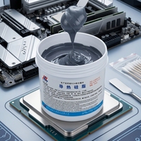 Grasa de Baja Resistencia Térmica y Alta Eficiencia de Transferencia de Calor para CPU, GPU y Chips de Computadora, Pasta de Refrigeración con Aislamiento Térmico
