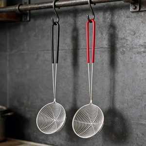 Cuillère ajourée en acier inoxydable, louche, cuillère à nouilles professionnelle, écumoire à frire, passoire, filtre, cuillère pour fondue chinoise - Product Image 1