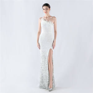 33017-S #3XL4ประดับด้วยเลื่อมยาวขนาดใหญ่พิเศษชุดการแสดงความงามงานเลี้ยงตอนเย็น - Product Image 2