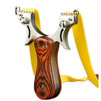 Slingshot en métal pour tir de précision sur cible avec catapulte de chasse à triple cible