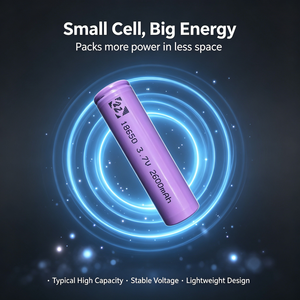 แบตเตอรี่ทรงกระบอก Li-ion 18650 3.7V 2600mAh สำหรับใช้เป็นแบตเตอรี่3C แบตเตอรี่ลิเธียมไอออนในอัตราที่สูงสำหรับเครื่องมือไฟฟ้าหุ่นยนต์ - Product Image 5