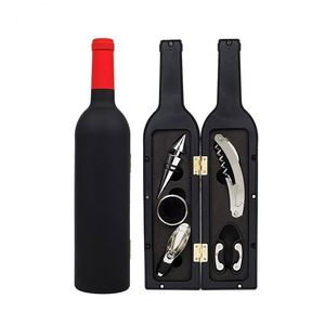 Kit d'accessoires pour ouvre-bouteille de vin 5 pièces avec tire-bouchon et autocollants pour boissons – Essentiels pour ouvrir les bouteilles - Product Image 1