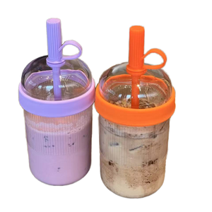 Nuevo Vaso Tritan de 540 ml con Pajita y Agarre, Reutilizable, Ecológico, Impermeable, Térmico, Multicolor, Portátil para Viajes, para Leche y Té - Product Image 1