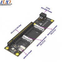 Kabel Ekstensi Riser Kartu Grafis GPU PCI-E 5.0 16X ke X16 Baru dari Pabrik, 2 * Konektor MCIO 8i, Adaptor Kartu GEN5, Daya ATX 6Pin