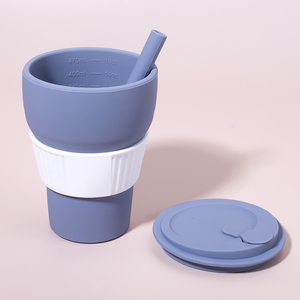 Manufacturer Reusable Food Grade Silicone BPA Free Coffee <strong>Cup</strong> Outdoor Travel Folding Silicone Collapsible <strong>Cup</strong>