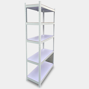 מדף אחסון מתכת מגולוון נגד חלודה, 5 קומות, ללא ברגים, מתכוונן, קל משקל, לשימוש ביתי או במוסך - Product Image 3