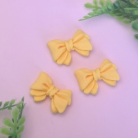 Décorations en résine colorées en forme de nœud de dessin animé, cabochons à dos plat pour scrapbooking, embellissements pour téléphone, accessoires DIY