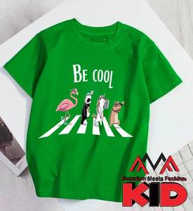 T-shirt vert court imprimé régulier (imprimé graphique) décontracté/streetwear/maillots de bain vietnamien col rond (col rond) - Product Image 6