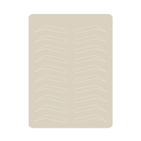 Tapis de pratique en Latex, sans encre, tampons de peau pour Microblading, 20 pièces