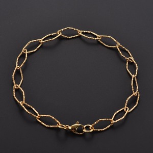 Pulsera Figaro Geométrica de Acero Inoxidable, Cadena de Mano Ovalada para Mujer y Hombre, Brazalete de Rombo, Tobillera, Joyería Metálica, Regalo - Product Image 4
