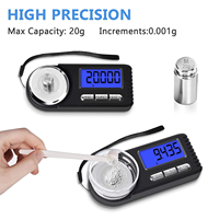 Mini balance de poche numérique électronique en acier inoxydable, précision 50g/0.001g, alimentée par piles, pour bijoux