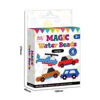 Kit de démarrage créatif pour enfants Perles fusibles Arts & Crafts Accessoires Set Avion & Voiture Jouets sans chaleur Recharge Jouets éducatifs