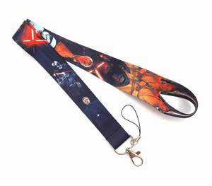 Venta al por mayor de dibujos animados de Star Wars sublimación impresión tarjetero cuerda colgante poliéster Anime Lanyards - Product Image 6
