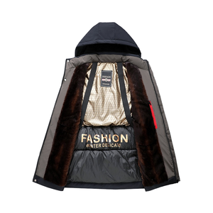 Abrigo Acolchado de Terciopelo para Hombre de Mediana Edad y Mayores, Otoño Invierno 2026 (Chaqueta para Abuelo) - Product Image 4