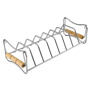 RQ-8119 Accesorios de Barbacoa de Acero Inoxidable, Herramienta Larga para Asar, Soporte para Asar Pavo, Soporte para Asar Patas y Alas de Pollo, Set para Camping - Product Image 4