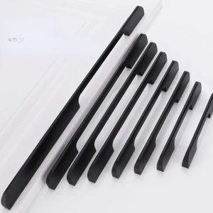Black Golden Modern Cupboard Kitchen Hardware bedroom furniture drawer handles cabinet handle