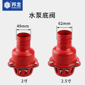 Direct Sales 2-4 Inch Lightweight Iron Plastic Check Valve with Flange Inlet Filter Water <b>Pump</b> Foot Valve Accessories In-Stock - Product Image 1