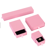 Boîte à bijoux personnalisée, ensemble de rangement pour bijoux, collier, boucles d'oreilles, emballage de bijoux, sac en papier, boîte à bagues, boîte à tiroir coulissant