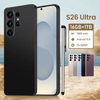 Nuevo Smartphone Original S26 Ultra 5G Deca Core, Pantalla de 7.3 Pulgadas 4K, 16GB+1TB, Doble SIM, Android Desbloqueado, LTE 4G 5G, Francés/Español, LED