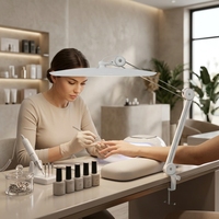 Nouvelle lampe de table LED tendance pour salon de manucure, luminosité réglable, idéale pour le travail de beauté des ongles, la maison et le bureau