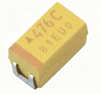 Penjualan Panas TAJC476K016RNJ 6032 47uF ±10% 16V Kapasitor Tantalum SMD Solid Pengiriman Cepat Tersedia di Stok