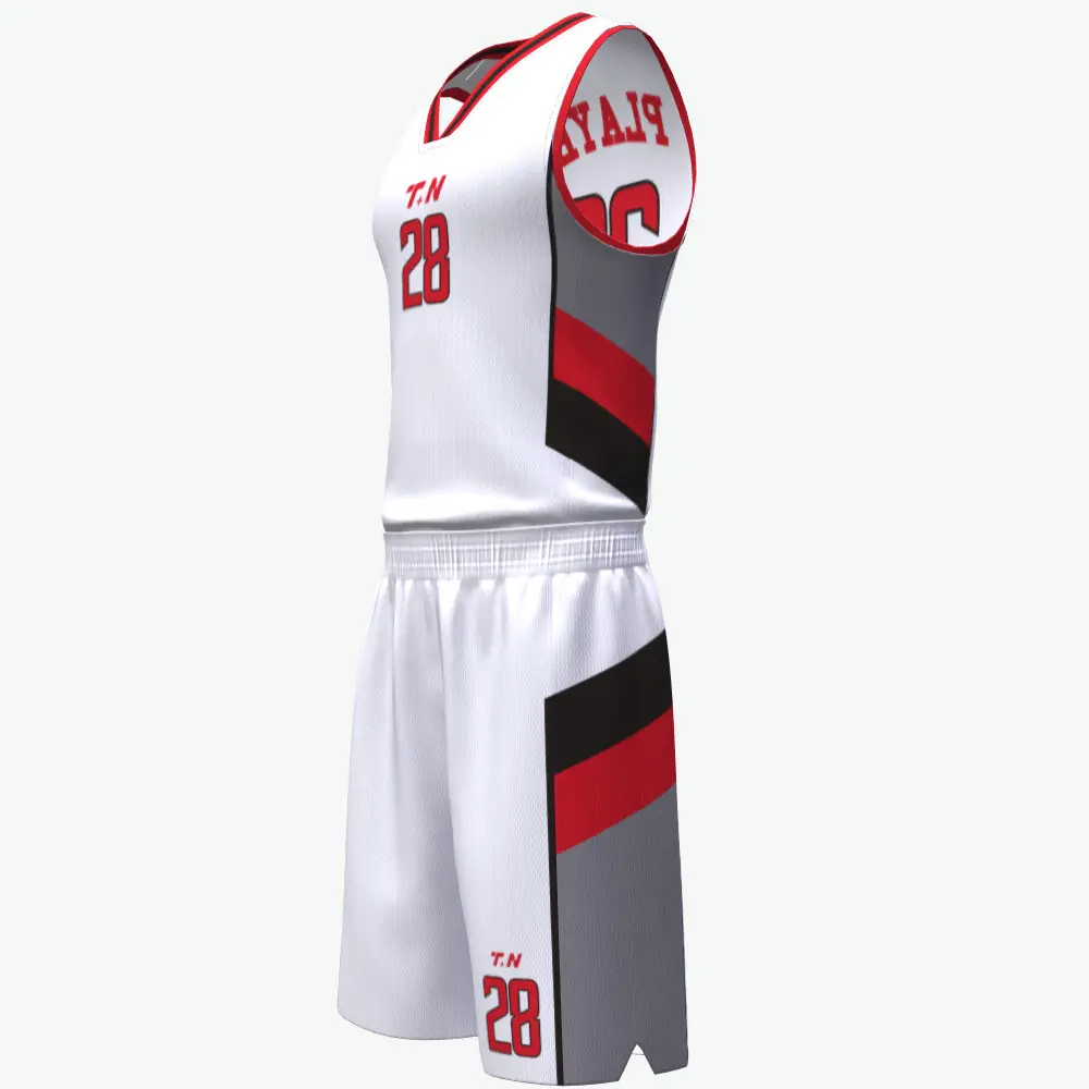 Conjuntos de uniformes de baloncesto personalizados para hombre al por mayor camisetas cómodas secas transpirables profesionales camiseta de baloncesto barata NBAA