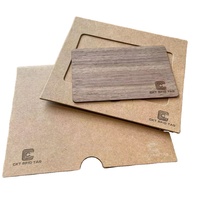 Carte en bois NFC recyclable logo personnalisé carte NFC en bois de bambou gravé pour les entreprises