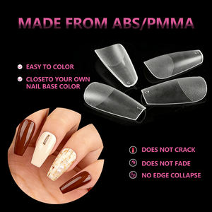 JIEYU PMMA/ABS <span class=keywords><strong>Faux</strong></span> <span class=keywords><strong>ongles</strong></span> en forme de cercueil moyen, préformés, semi-mat, couvrance totale, pour extensions à coller, kit d'extensions d'<span class=keywords><strong>ongles</strong></span> en acrylique - Product Image 4