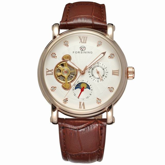 Top Luxury Brand Mens Tourbillon Automatic Mechanical FORSINING Watch Outdoors Sport Business Mens Brand Watches