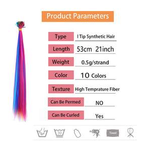 Kit <span class=keywords><strong>de</strong></span> <span class=keywords><strong>Extensiones</strong></span> <span class=keywords><strong>de</strong></span> <span class=keywords><strong>Cabello</strong></span> Arcoíris <span class=keywords><strong>de</strong></span> 21 Pulgadas, <span class=keywords><strong>Extensiones</strong></span> <span class=keywords><strong>de</strong></span> Colores con Microperlas y Aguja <span class=keywords><strong>de</strong></span> Gancho para Mujeres, Niños, Fiestas <span class=keywords><strong>de</strong></span> Disfraces, Regalos - Product Image 5
