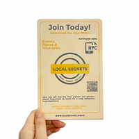 Tarjetas NFC programables con código QR para reseñas de Google personalizadas, para restaurantes y redes sociales.