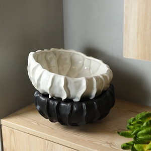 จานผลไม้เซรามิกสไตล์มินิมอลทันสมัย - ถาดเก็บของและถาดตกแต่งบ้าน สำหรับของขวัญขึ้นบ้านใหม่หรือของขวัญงานเลี้ยง - Product Image 4