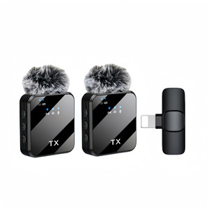 Micrófono Lavalier Inalámbrico Omnidireccional F12 F13 F16 3 en 1 <span class=keywords><strong>para</strong></span> Transmisión en Vivo al Aire Libre, Grabación con Cancelación de Ruido, Tipo C - Product Image 4