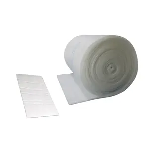 Material de filtro de aire adhesivo completo 600G para filtros de techo de eliminación de pintura