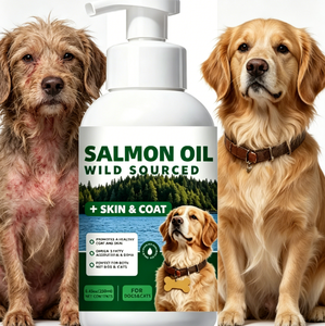 Huile de saumon sauvage pour chiens et chats |   Complément d'acides gras oméga <span class=keywords><strong>3</strong></span> de 8,45 oz pour une peau saine et un pelage brillant - Product Image 4