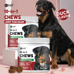Masticables suaves de ganancia muscular de alta proteína para perros de raza grande, suplementos naturales para tratar perros para razas de caza, perros noruegos - Product Image 2
