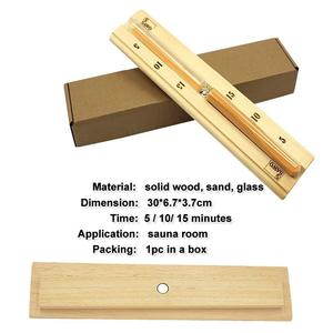 <span class=keywords><strong>Timer</strong></span> clessidra in legno a parete <span class=keywords><strong>15</strong></span> minuti conto alla rovescia per Sauna a vapore secco di sabbia gialla con elegante Design a clessidra - Product Image 5