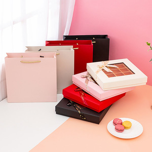 Boîte cadeau écologique pour la Saint-Valentin avec fenêtre transparente carrée et nœud, emballage 25 compartiments pour chocolats - Product Image 5