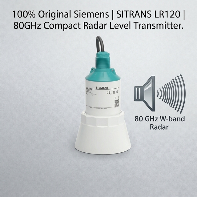 100% Original Siemens SITRANS LR120 7ML532 80GHz Radar Level Transmitter 30m Range  App Setup for Water and Chemicals