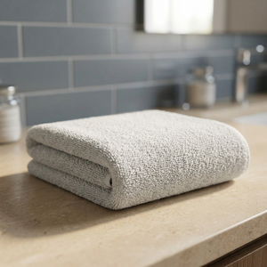 Serviette de bain de luxe à motif diagonal, de haute qualité, douce et absorbante, élégante pour la salle de bain - Product Image 2