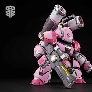 MECHA <strong>Kit</strong> for Plastic Anime <strong>Model</strong> Big Bear Rhinoceros DIY Action Figure Decoration Collection Toy for Frozen Fans - Product Image 6