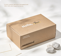 Boîte en papier kraft à bande déchirable, boîte cadeau en carton ondulé personnalisée, emballage alimentaire recyclable, OEM & ODM pour entreprises
