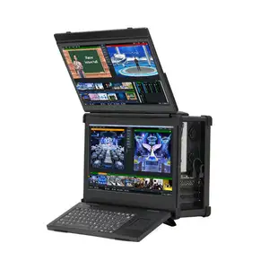 HD Portable Broadcasting Radio Live Streaming Video Recorded Broadcast Rugged Laptop Computer Toughbook For Radio TV Equipment