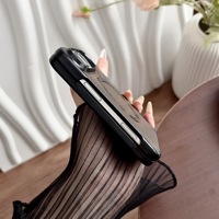 Casing Ponsel Kulit PU Magnetik Nirkabel untuk iPhone Duo, Pelindung Keras Anti-jatuh 4 Sudut untuk iPhone Duo