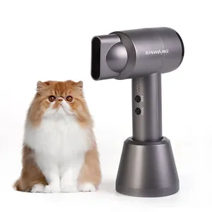 Sèche-cheveux sans fil pour chats et chiots, accessoire de voyage alimenté au Lithium, 300W