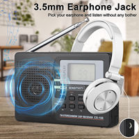 Tragbares digitales Welt-Vollband radio CS106-Empfänger AM/FM/SW/MW/LW-Radio wecker