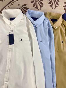 Camicia Ralph RL a Maniche Lunghe da <span class=keywords><strong>Uomo</strong></span> Ricamata Cavallo da Guerra Americano Casual in Cotone Classica per Coppia - Product Image 2
