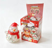 Boîte mystère de jouets anti-stress souple à rebond lent, en poudre d'or, avec paillettes de maltose de Noël, vente en gros