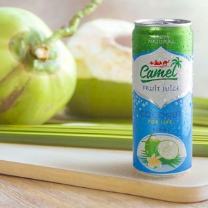 Agua de coco A & B de alta calidad de Vietnam 100% jugo de fruta con sabor natural con azúcar 330ml lata y botella refresco - Product Image 4